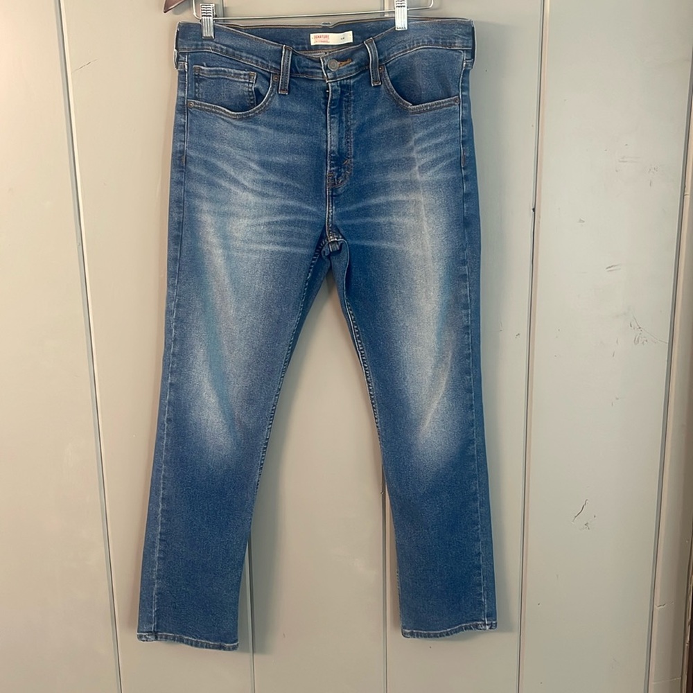 Levi's Denim Jeans Signature Slim Men’s 34 Classic Style Preppy